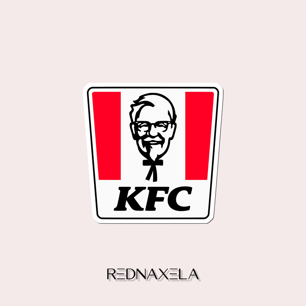 Kfc Vinyl Sticker Outdoor Luggage Sticker Waterproof Sticker | Shopee ...