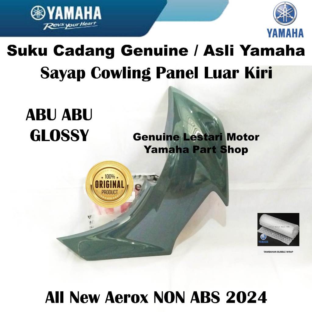 Cover Wing Cowling Panel Outer Left All New Aerox Cyber City Gray ...