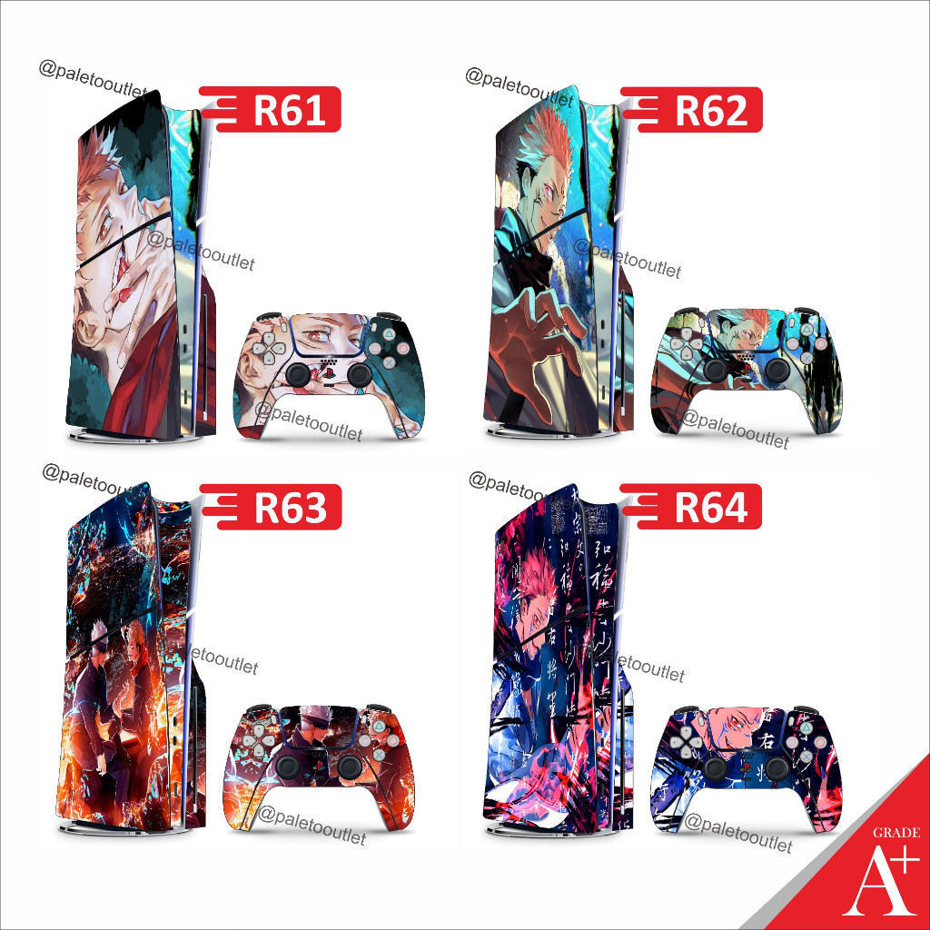Garskin Sticker PS5 Slim Fat Digital PS5 Slim Fat Disc Jujutsu Kaisen ...