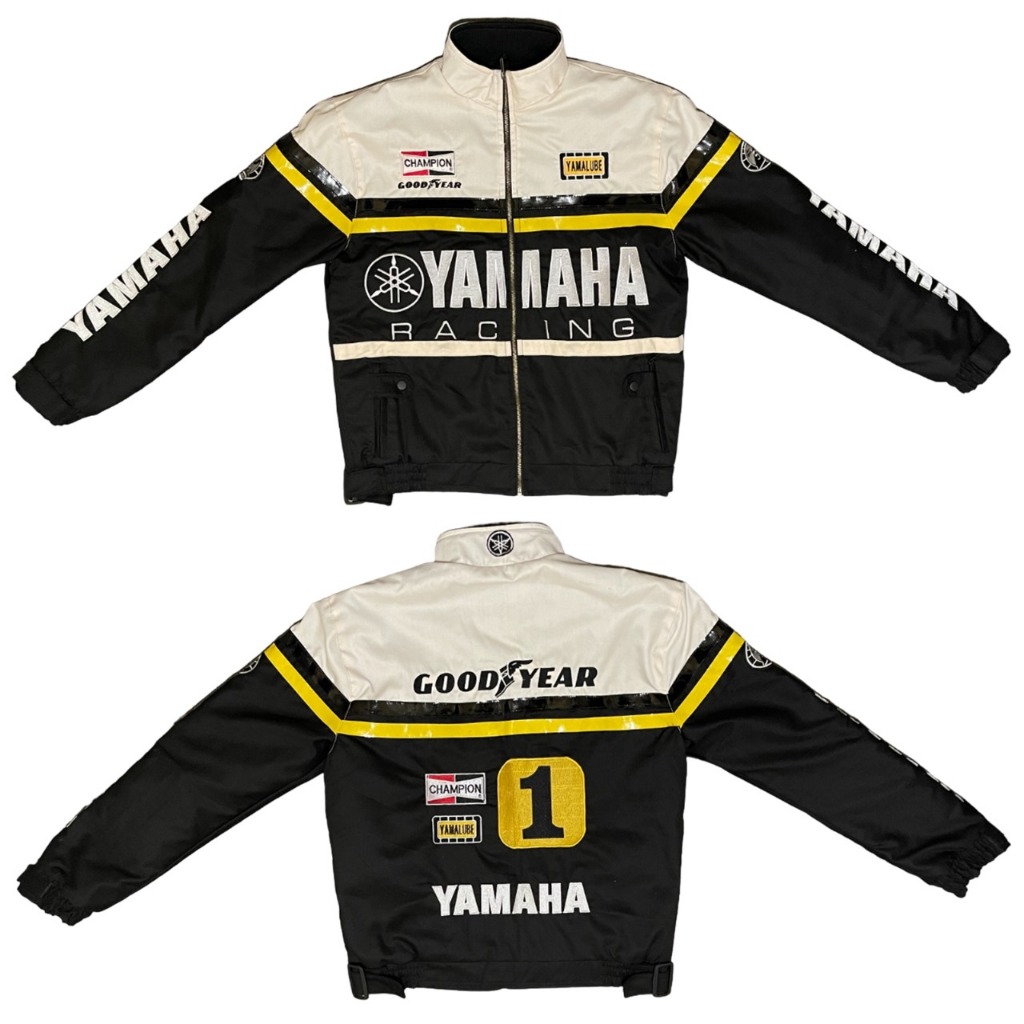 Yamaha Racing Anniversary Jacket 50th MotoGP Black Cream Color