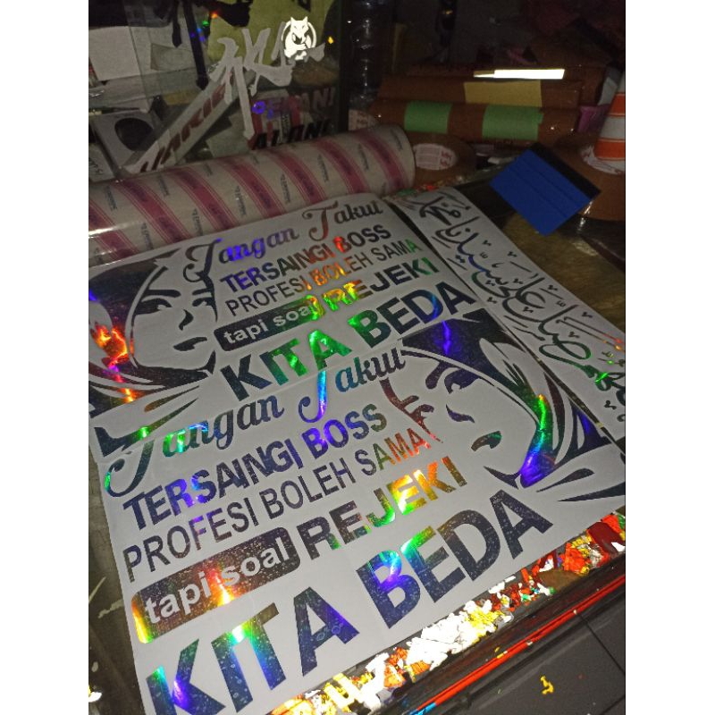 Fullset Cutting Stickers Get Three Cool Stickers Car Stickers Hologram ...
