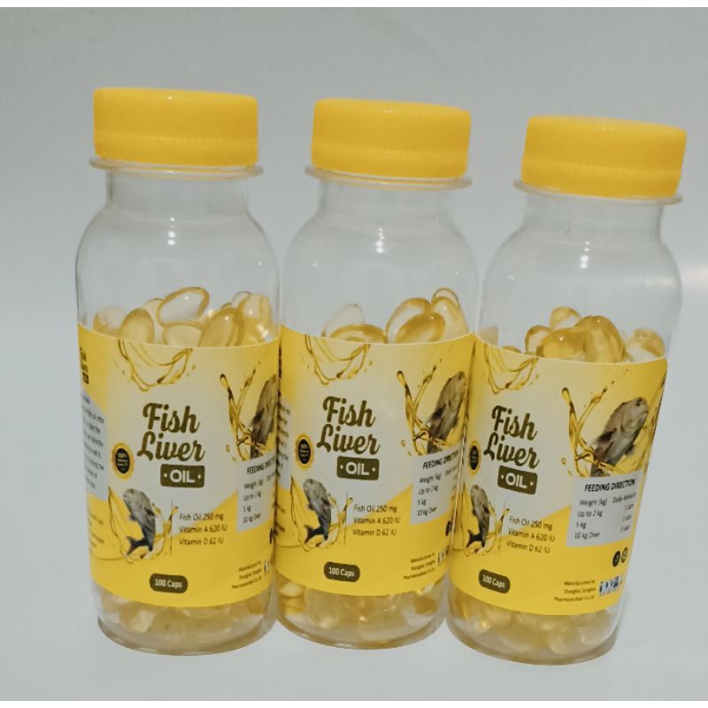 Fish liver oil bottle contains 100 pcs | Shopee Malaysia
