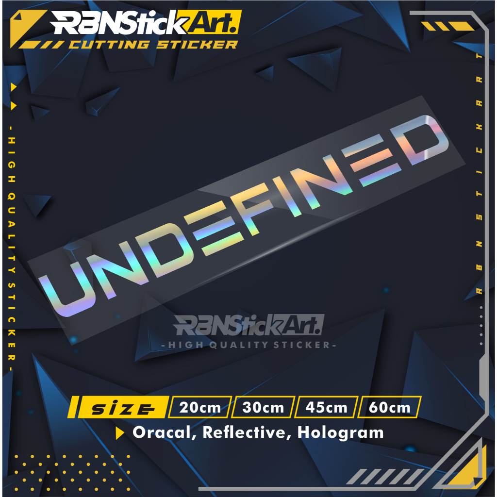 Sticker Undsmokefinsmoked CUTTING STICKER UNDEFINED HOLOGRAM And SOLID ...