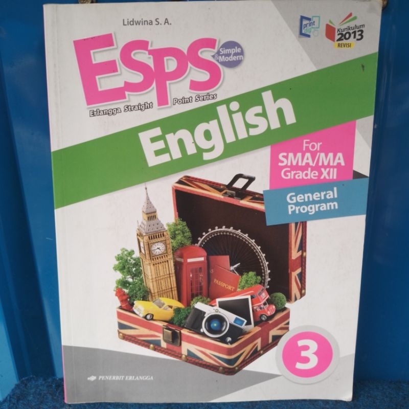 Esps english book class 3 12 xii high school revision shopee malaysia
