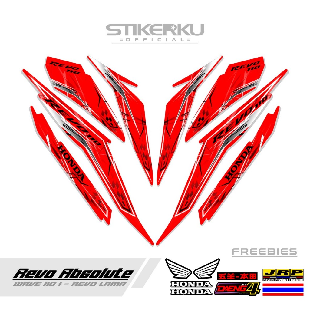 Striping ABSOLUTE REVO 110 CW MOTIF 101/STICKER ABSOLUTE REVO 110 ...