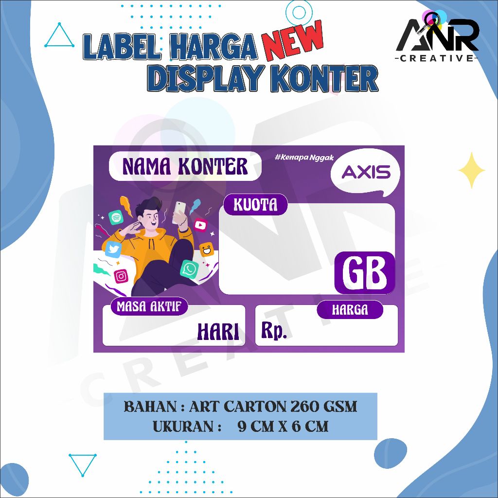 Counter Voucher Price Tag/New Voucher label/Counter Display Case ...