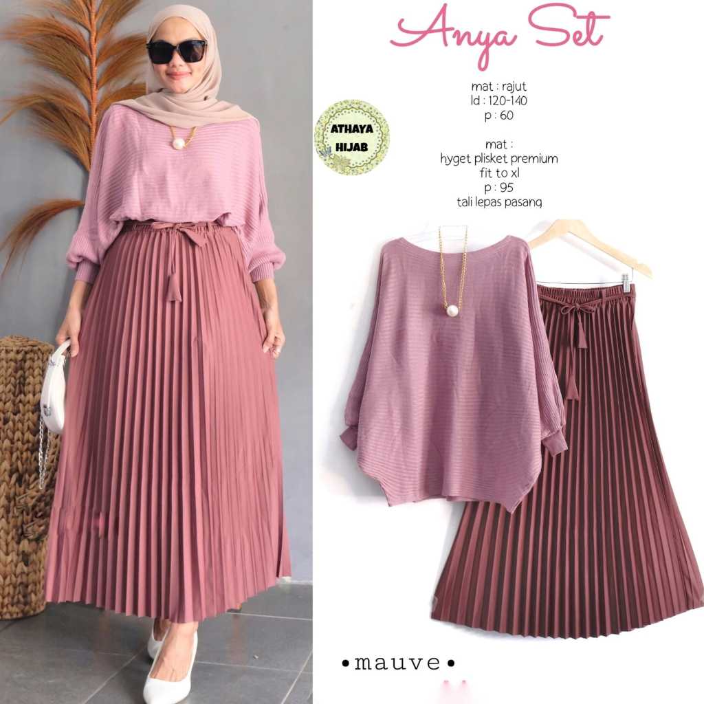Anya SET SET // Women's SET // MUSLIM SET // Knitting Material, HYGET ...