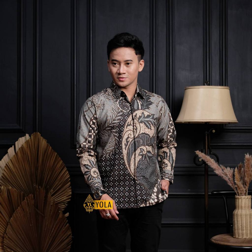 KEMEJA Men s Long Sleeve Invitation Work Formal Wear Modern Teenage Adult Men s Formal Batik Shirt Shopee Malaysia