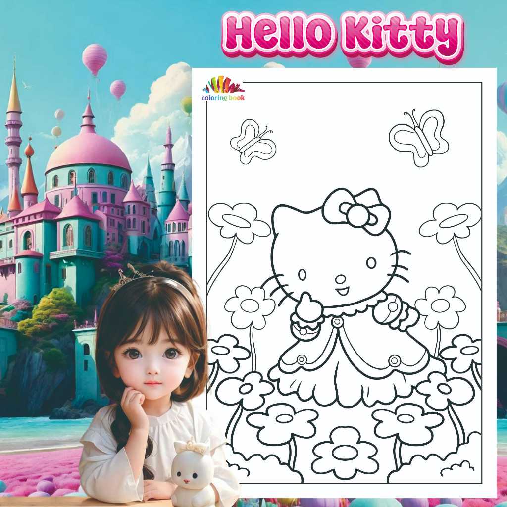 Coloring Paper/COLORING/Drawing Paper/HELLO KITTY/COLORING Paper For