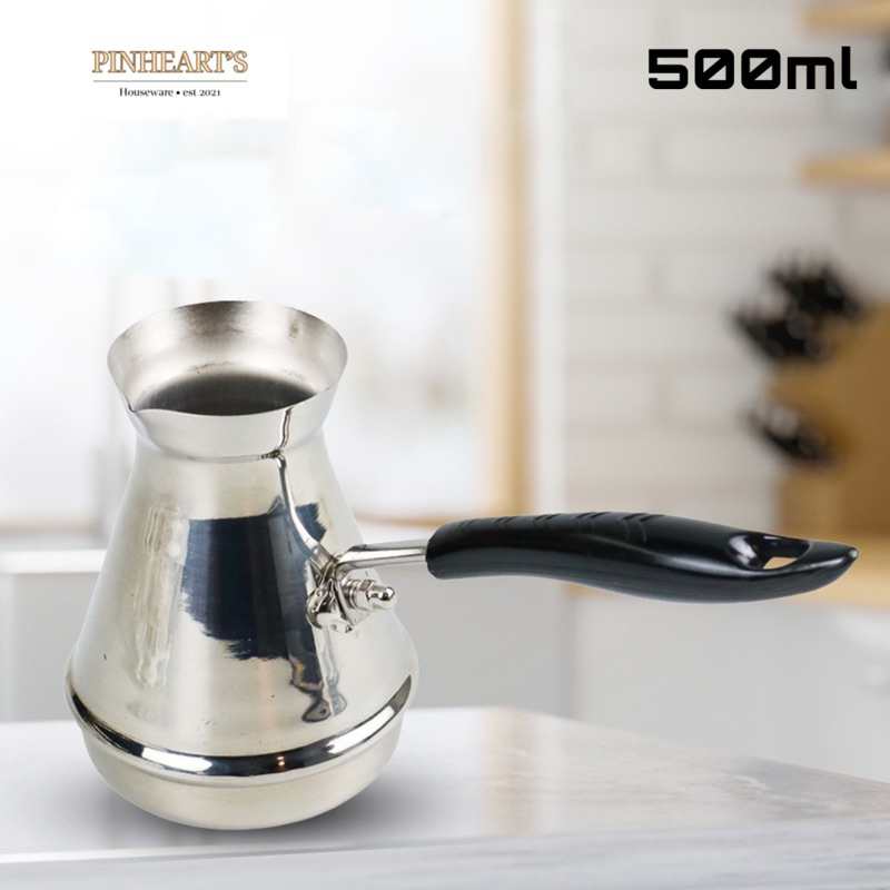 Lexi Home High Quality Stainless Steel Turkish Coffee Pot 12oz MW102712