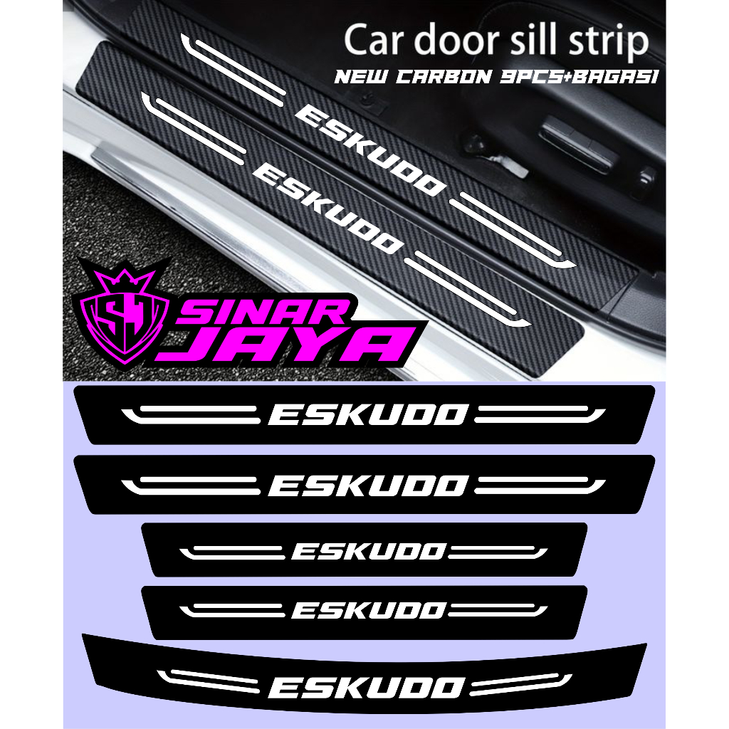 Escudo Car Door Protector Carbon Sticker Latest Footrest Cutting ...