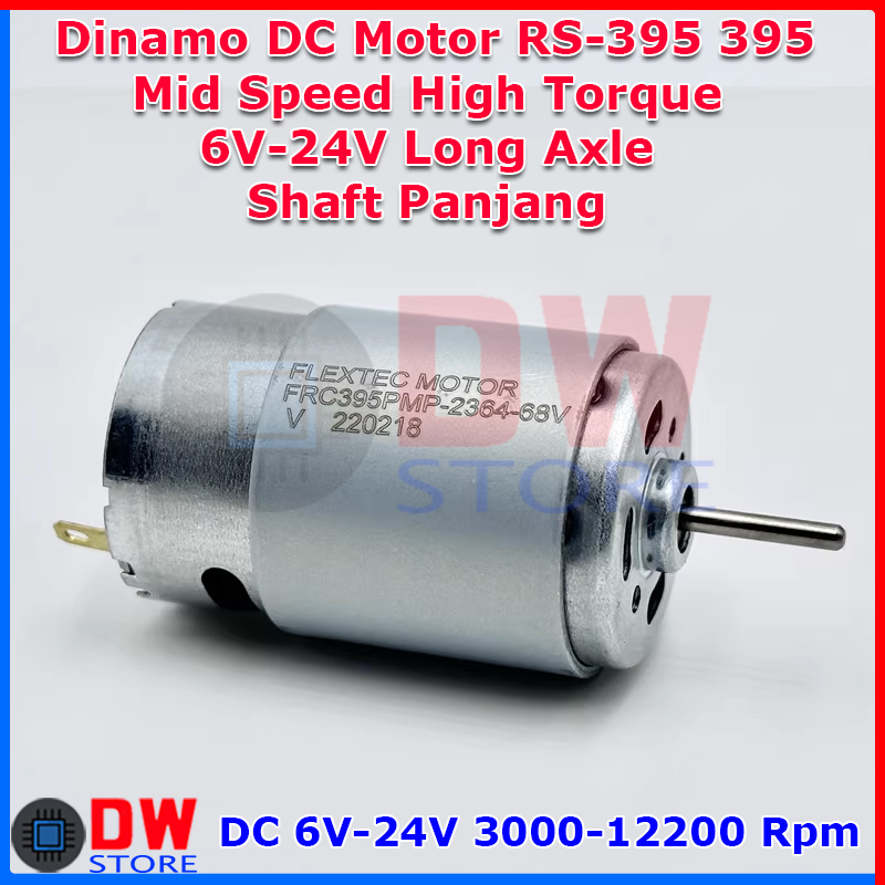 RS-395 Carbon Brush DC Motors DC 12V 18V 24V 8800RPM Large - Foto 5