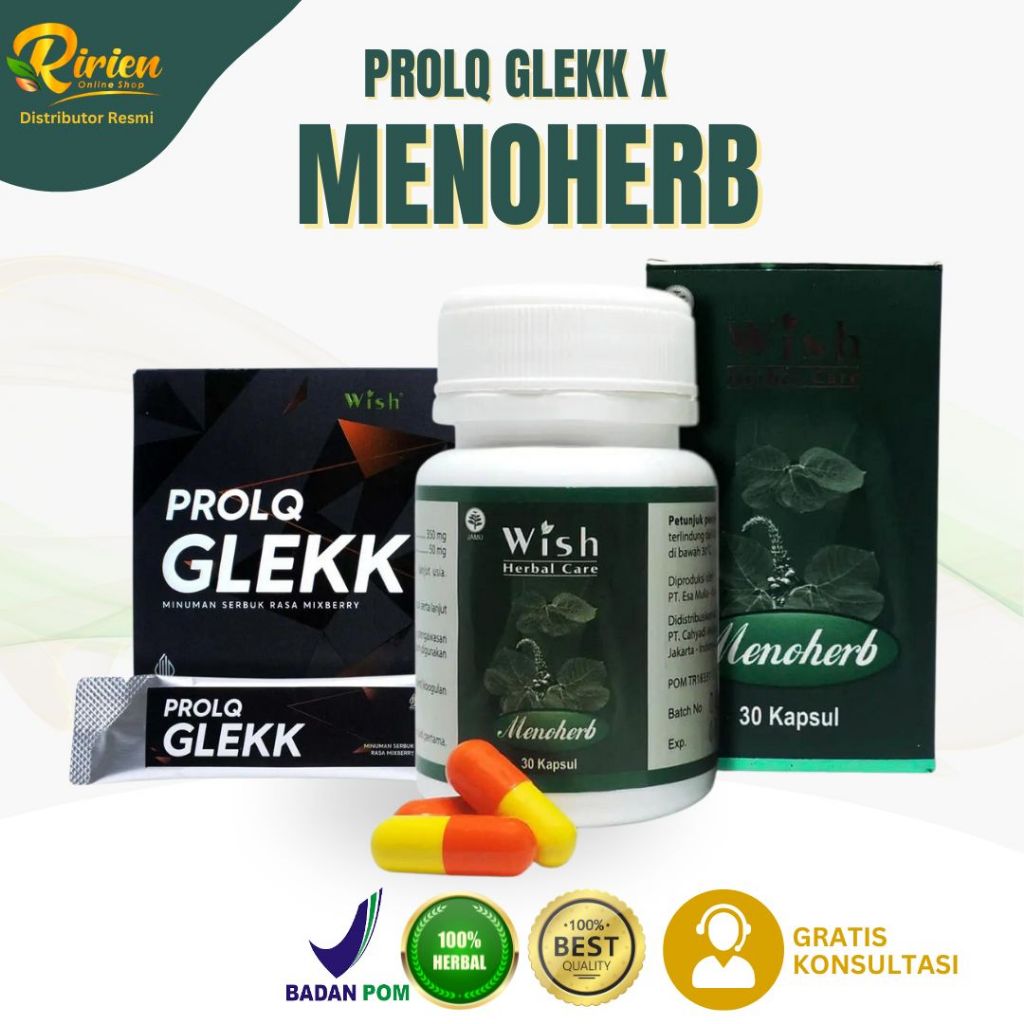 Harmonious Package WISH Prolq Glekk + Menoherb Dr Boyke Glek Energy ...
