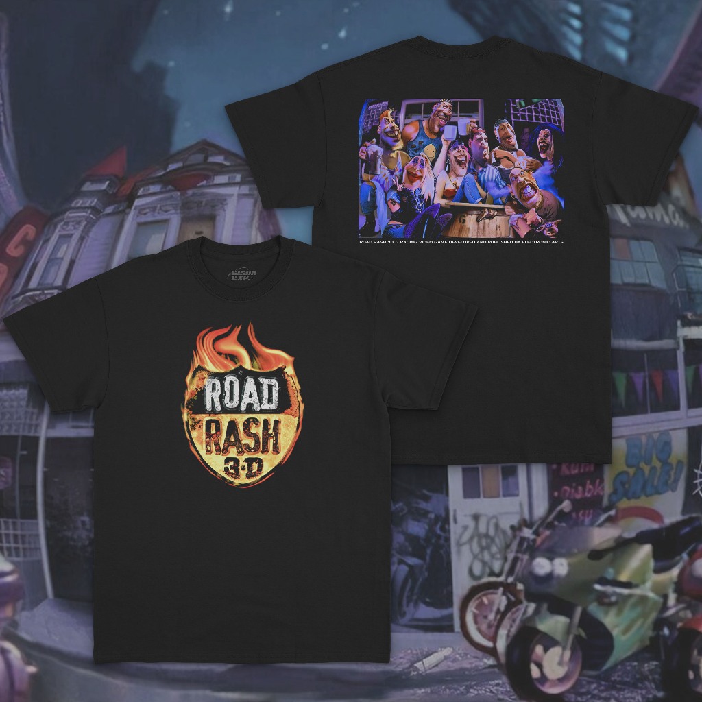 Road Rash 3D | Playstation 1 3D Rash Road Game T Shirt | Shopee Malaysia