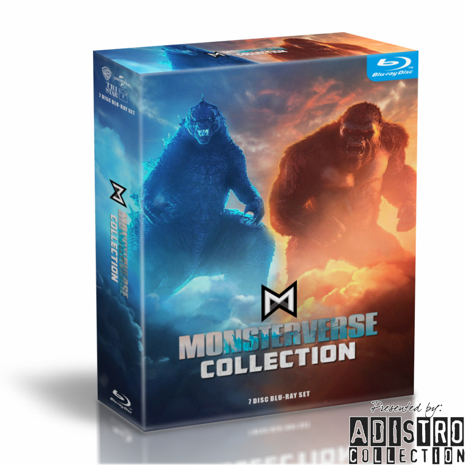 Godzilla KONG MONSTERVERSE Blu-ray Film BOX SET COMPLETE edition ...