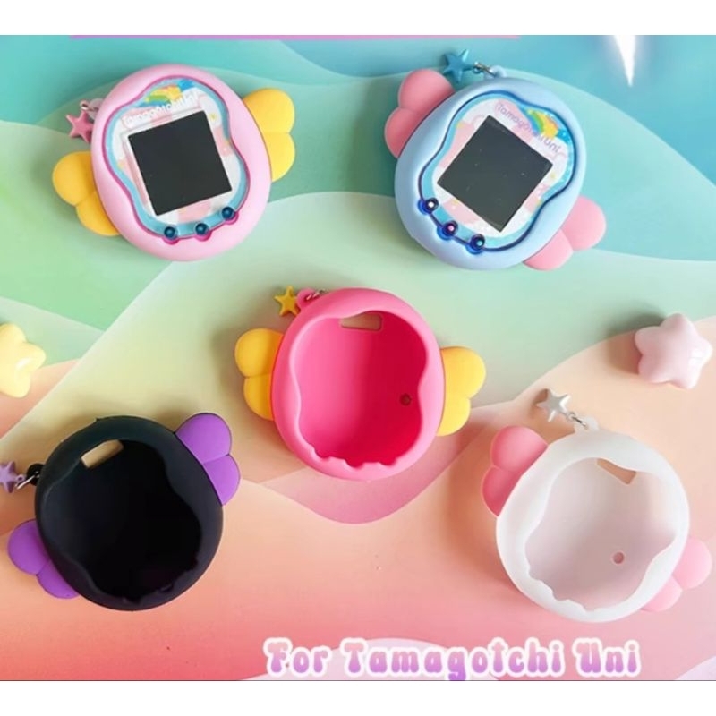 美品　たまごっちuni エンジェル　ケース2個付き Tamagotchi Uni Angel Festival | バンダイ | タマゴッチ ユニ