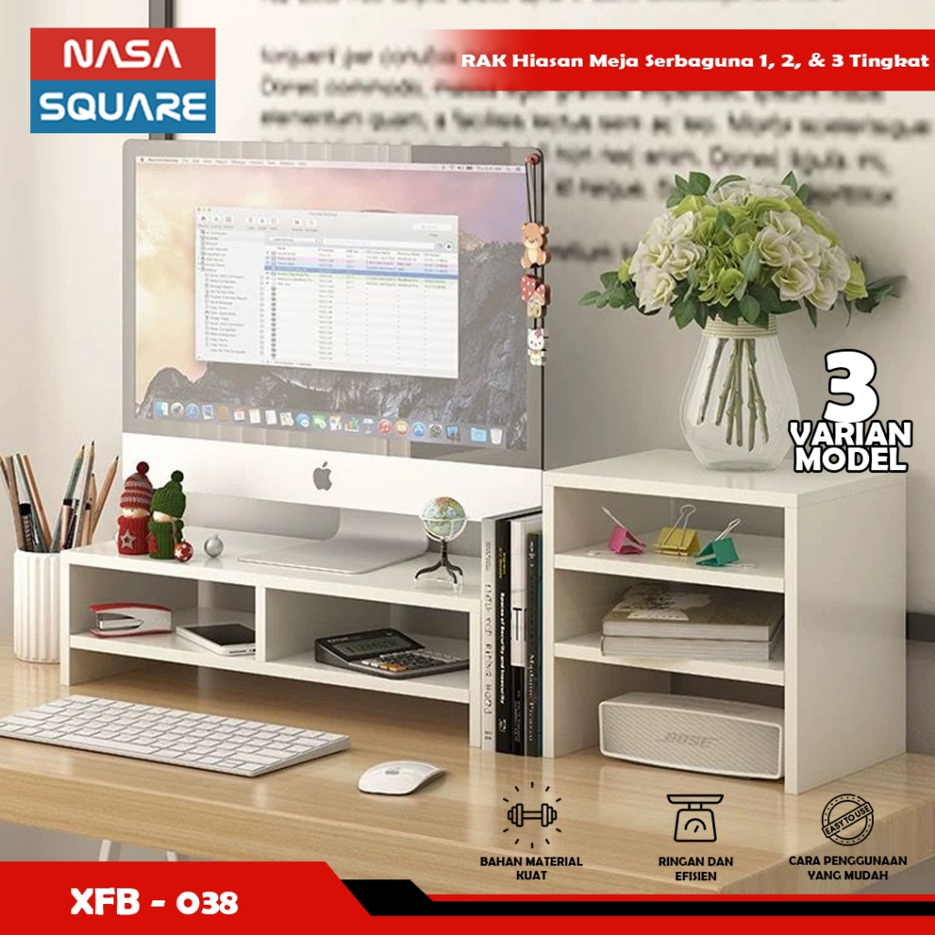 Desktop Storage Rack with 1-Hole and 2-Hole Drawer Type Computer Desk ...