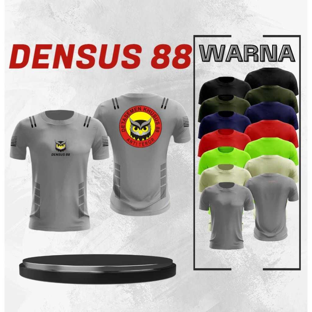 Densus 88 DESIGN Screen Printing T-Shirt/ DRIFIT Material/ NEW Sports ...