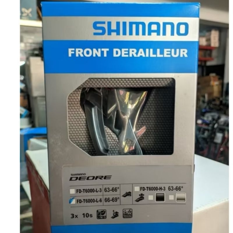 Shimano Deore Trekking Fd T6000 Umwerfer 3x10 Schelle Hoch Down Swing Schwarz 2023 main image 1