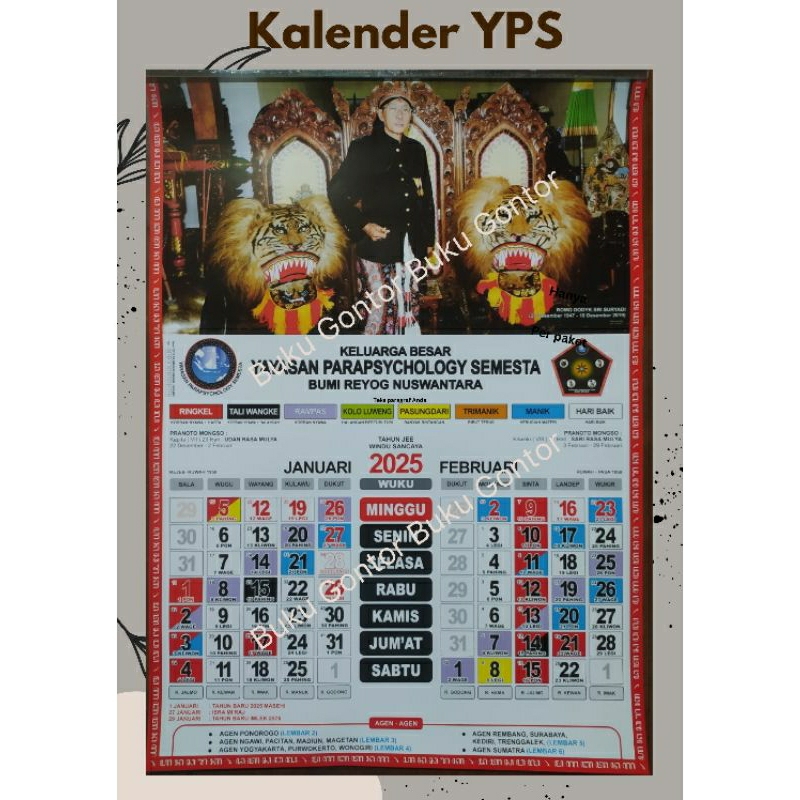 Wholesale 2025 Calendar Latest 2025 Javanese Calendar Yps Universal
