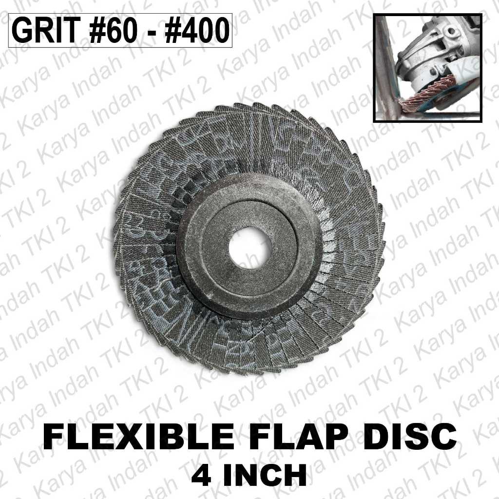 KAYU Flexible Flap Disc 4 Inch Flexible Stacking Sandpaper 4