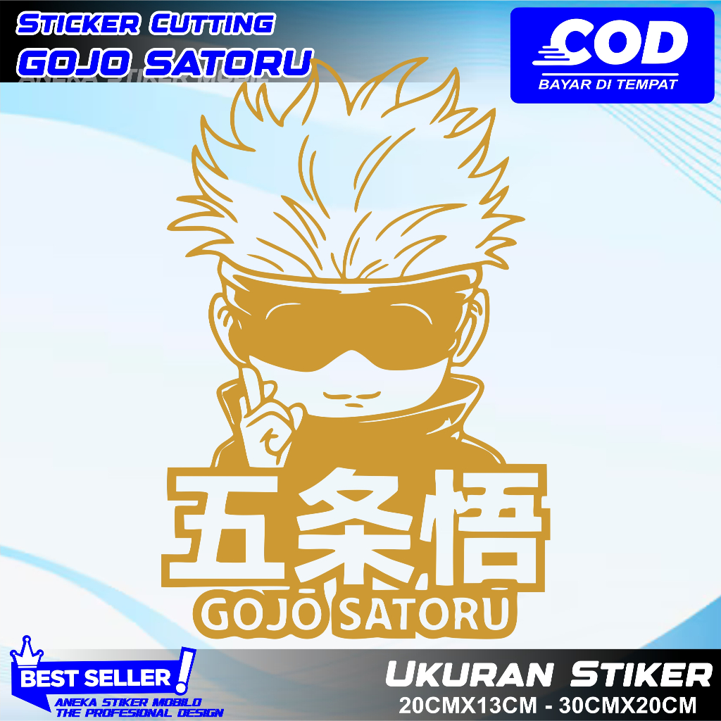 Gojo Satoru Cutting Sticker Cute Universal Sticker | Shopee Malaysia