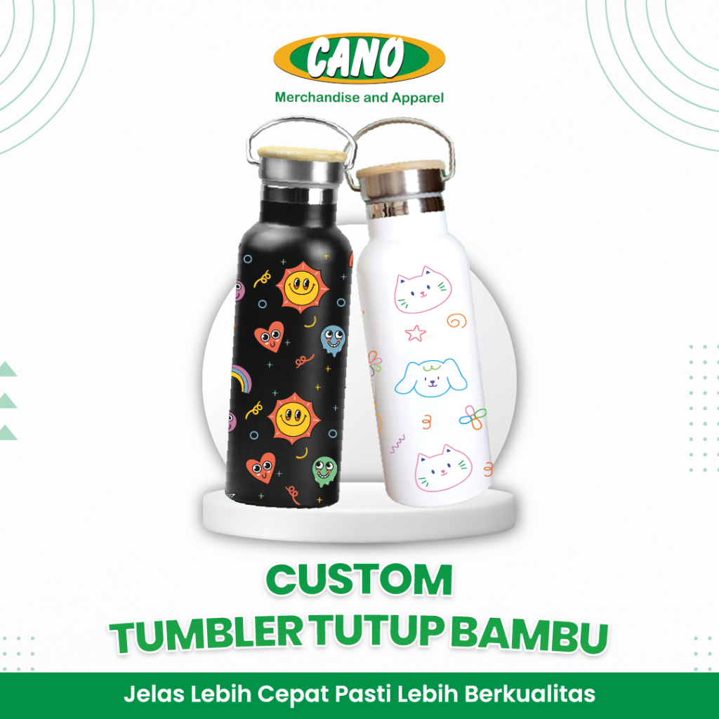 Custom Tumbler Bamboo Lid 500ml/Tumbler Arizona Custom 500ml/Custom ...