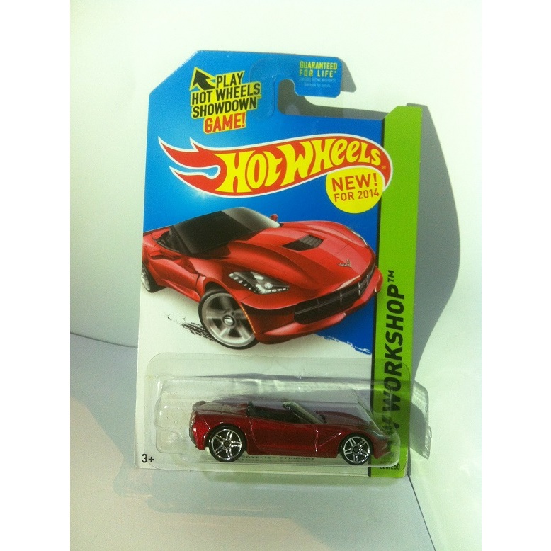 Hot Wheels '14 Corvette Stingray Rossa - Modellino Scala 1:64, HW City 205/250