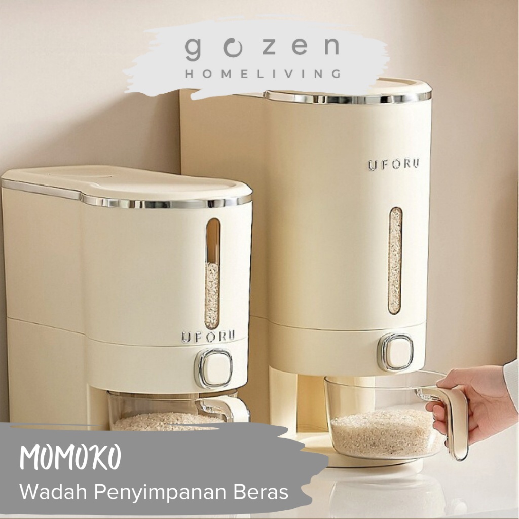 |Gozen| Momoko Minimalist Rice Container Rice Storage 10 KG Insect ...
