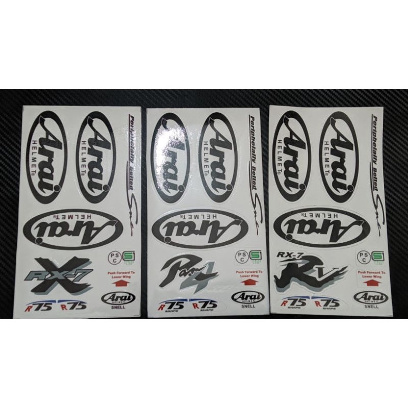 Arai STICKER SET STICKER/ARAI Helmet STICKER Shopee Malaysia