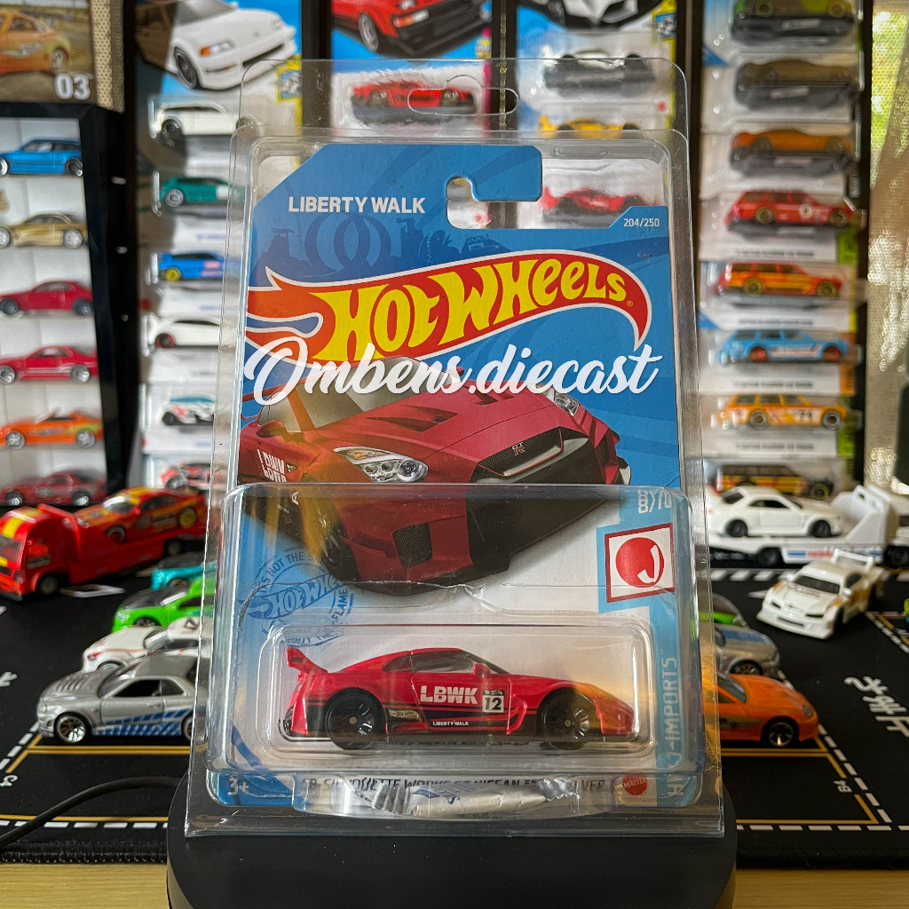 MERAH UNGU PUTIH Hot Wheels LB Silhouette Work Nissan 35GT LBWK R35 Red ...