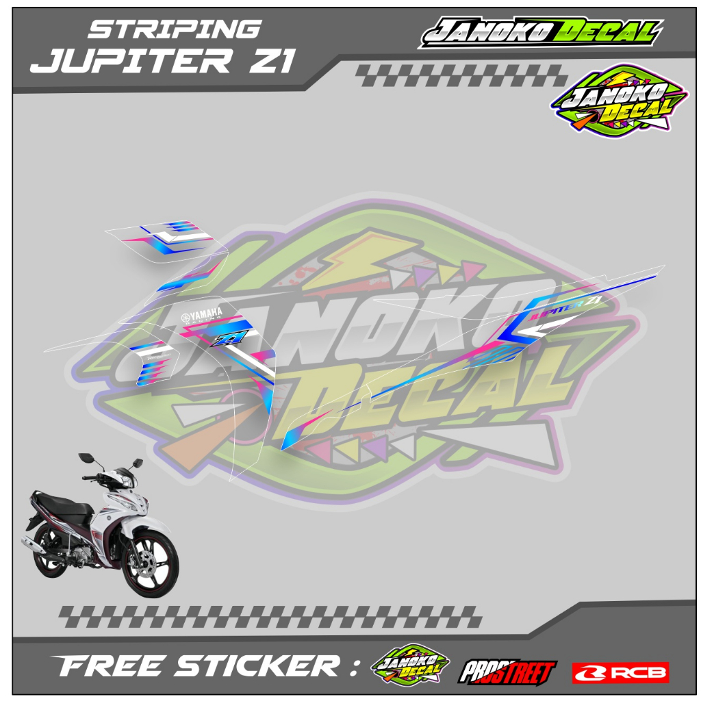 Striping Variation YAMAHA JUPITER Z1/STICKER LIST MOTOR Variation ...