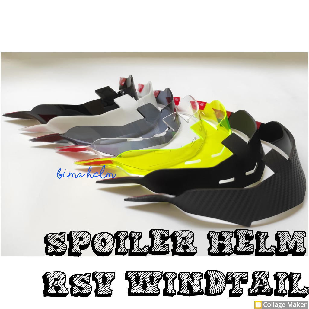 Rsv Windtail All Variant Helmet Spoiler Rsv Helmet Spoiler New Windtail All Variant Shopee