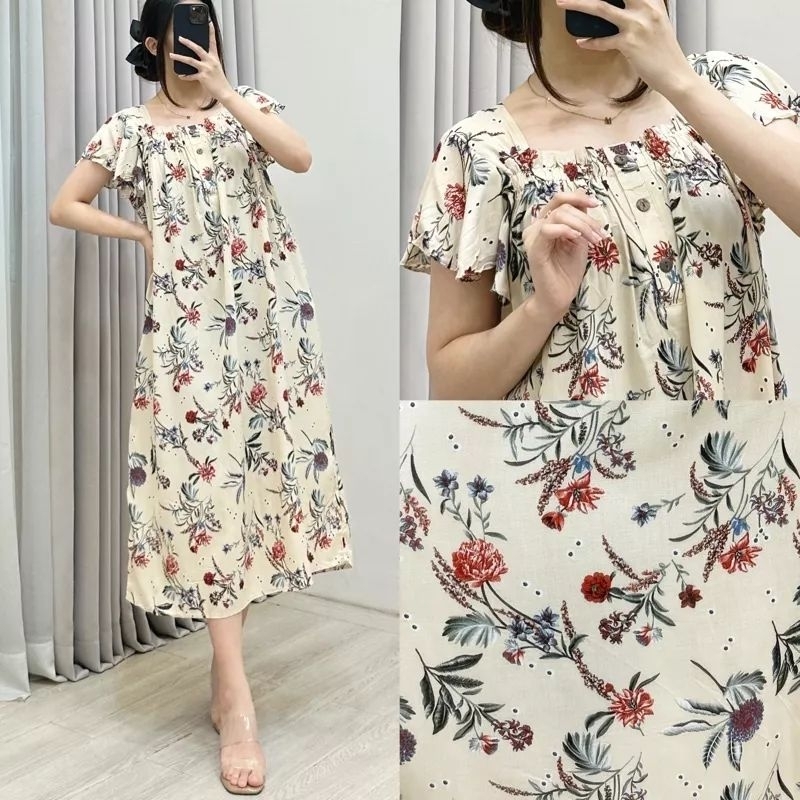 Fuji Rayon Premium Negligee Jumbo Dress Shopee Malaysia 