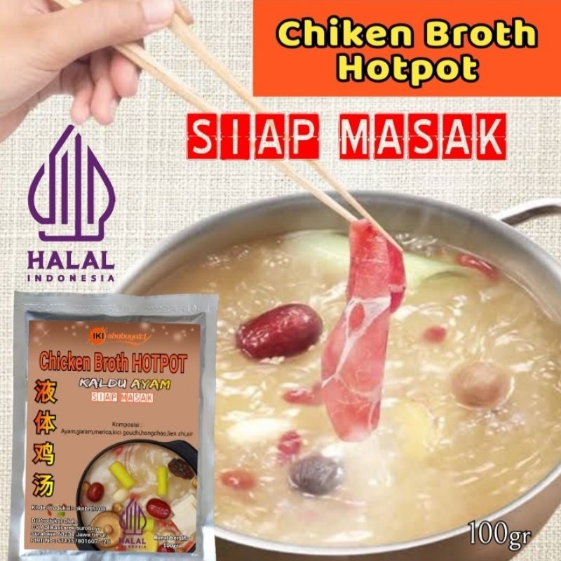 Chicken Broth Hotpot halal 100gr Chicken Broth Halal Chicken Stock 100gr Chicken broth