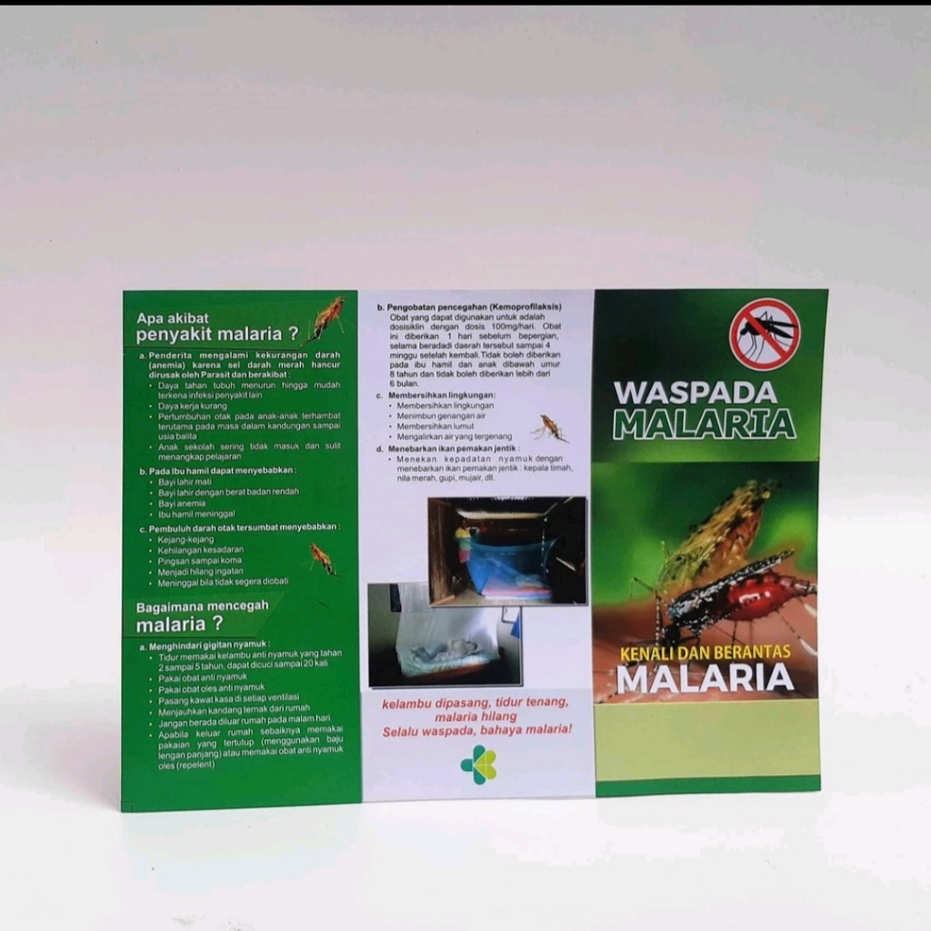 Leaflet/brochure Malaria, Leaflet Educational Malaria | Shopee Malaysia