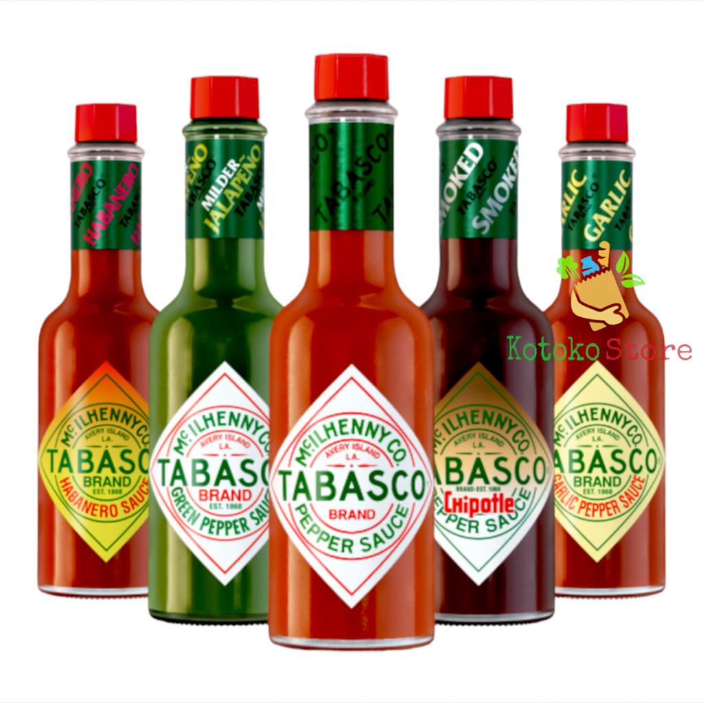 Tabasco Red Pepper Sauce/Tabasco Jalapeno Habanero Garlic Sauce 60ml