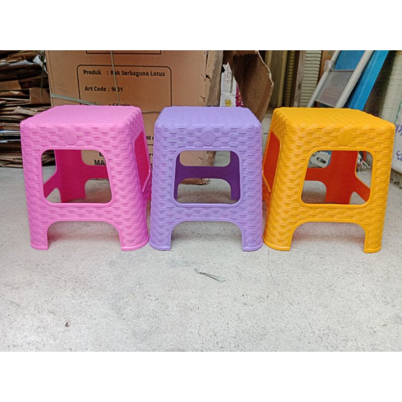 Pastel LOTUS Rattan Rattan Color Plastic Chair-1pcs | Shopee Malaysia