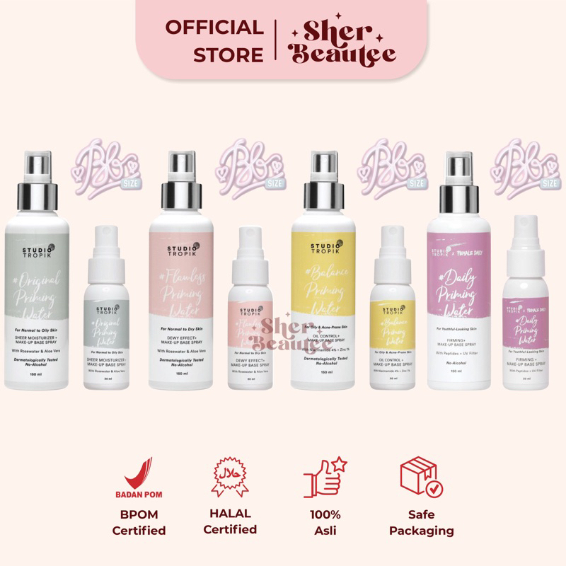Priming Water Tropic Studio All Variants 30ml | 150ml | Shopee Malaysia