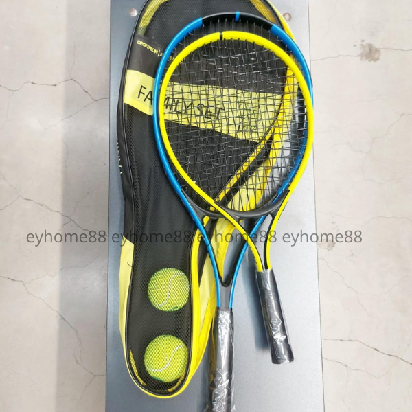 Family Tennis Racket Set Junior Adult Duo Tennis Racket Plus Bag And 2 ...