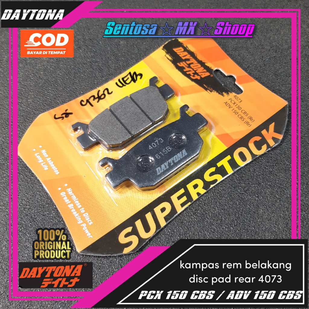 Pcx 150 CBS/ADV 150 CBS] REAR Brake Pads/DISC PAD REAR Code 4073
