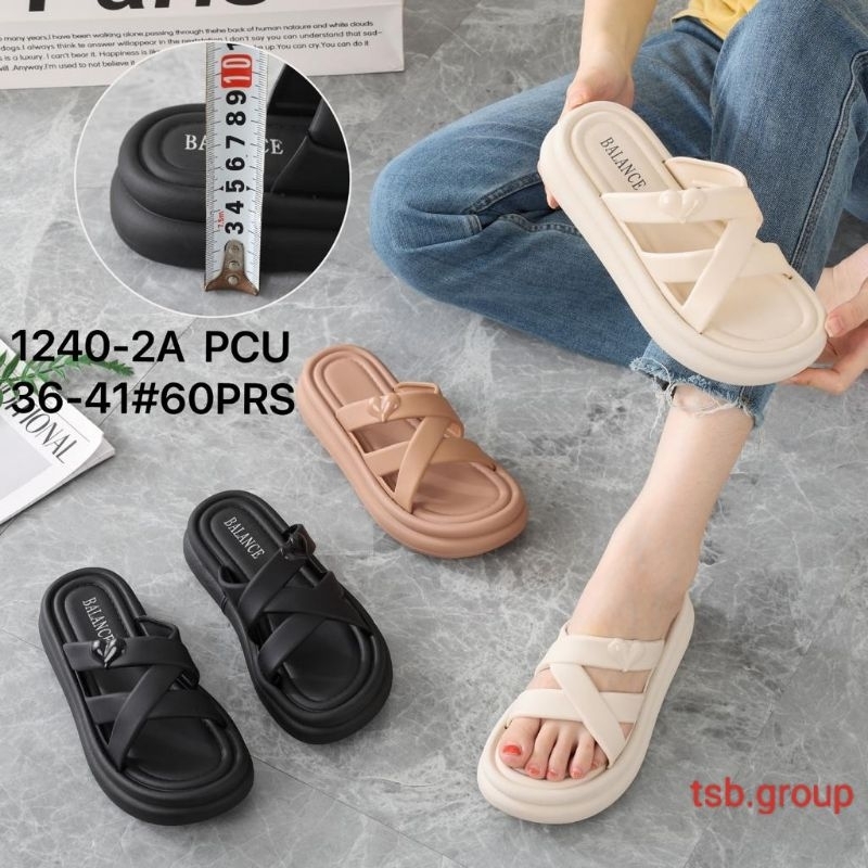 Balance sandals 1240 SILANG LOVE women s fashion wedge sandals Shopee Malaysia