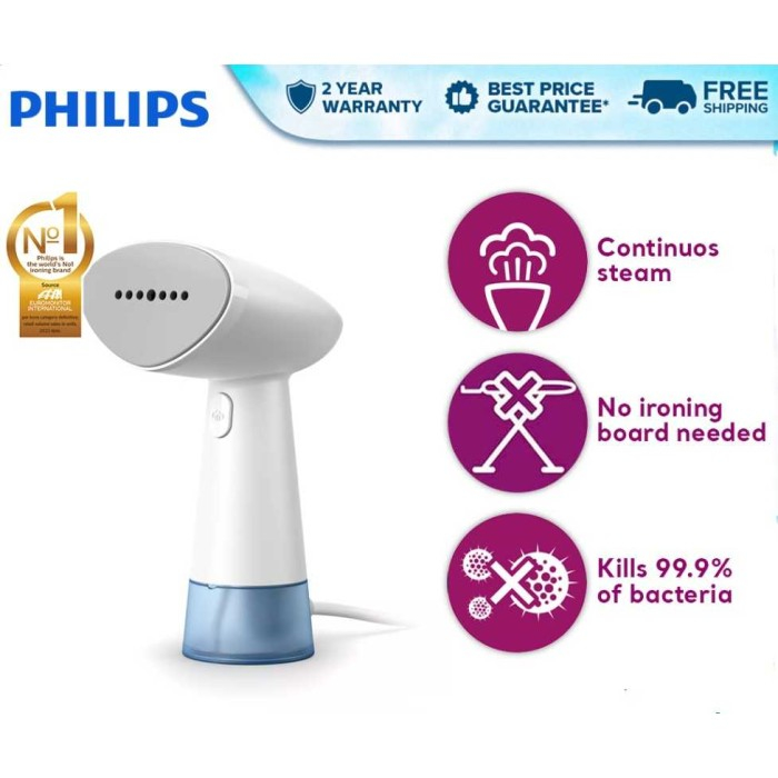 Philips Steam Iron/HANDHELD GARMENT STEAMER WHITE STH1000/10 Official