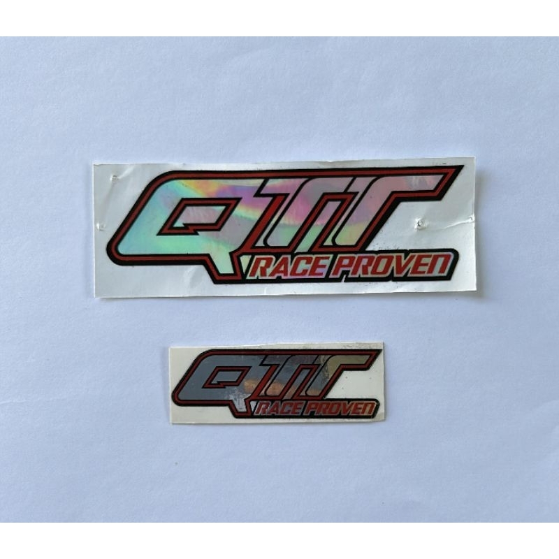 QTT RACING sponsor emblem logo sticker Original 100% Original qtt large ...