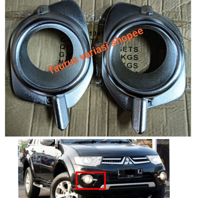 Ring Foglamp Garnis Cover Foglamp Car Front Bumper Lamp Pajero Sport