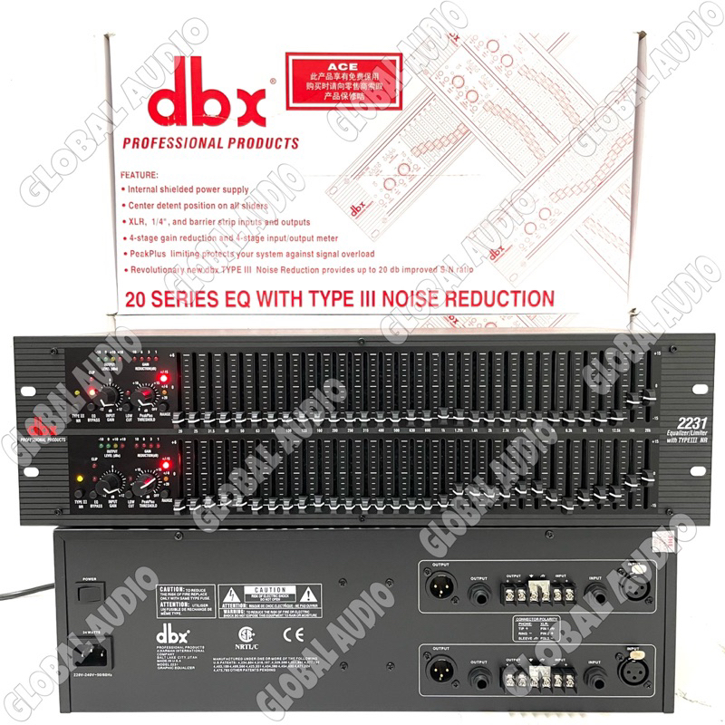 Equaliser dbx 2231 (2 x 31 Channel) Grade A Band Equaliser dbx