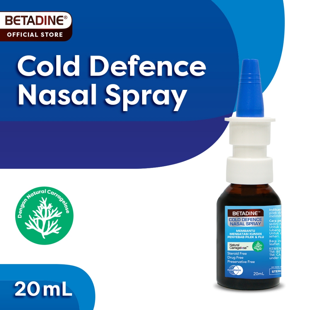 Betadine COLD DEFENSE NASAL SPRAY Nose SPRAY 20ml Shopee Malaysia