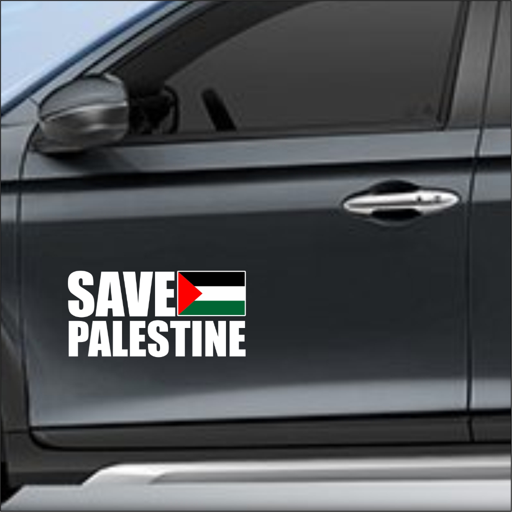 Sticker save palestine Car Door free gaza palestine Quality sticker ...