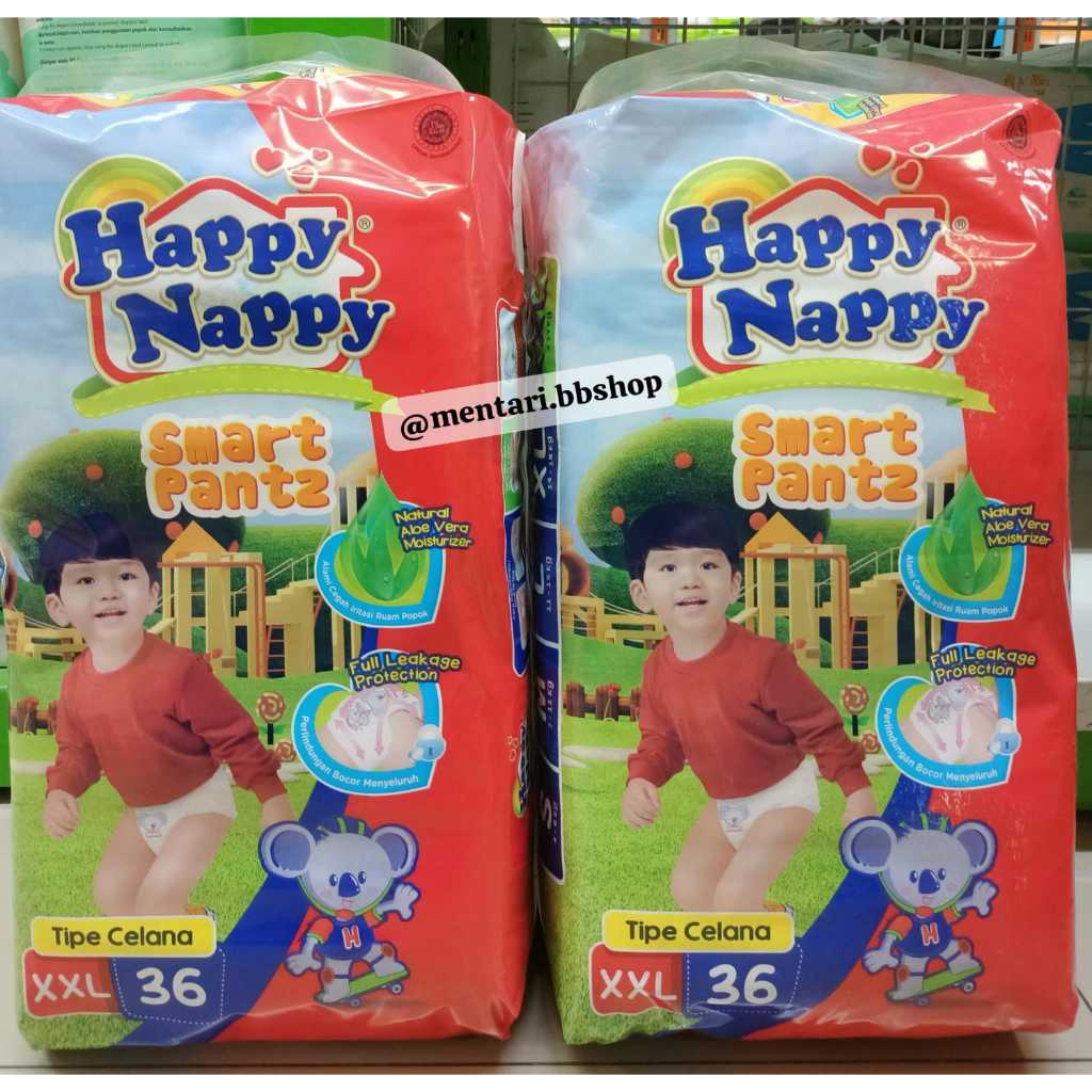 Happy Nappy Pant 2ball Jumbo M52 L46 XL42 XXL36 Mentari Babyshop ...