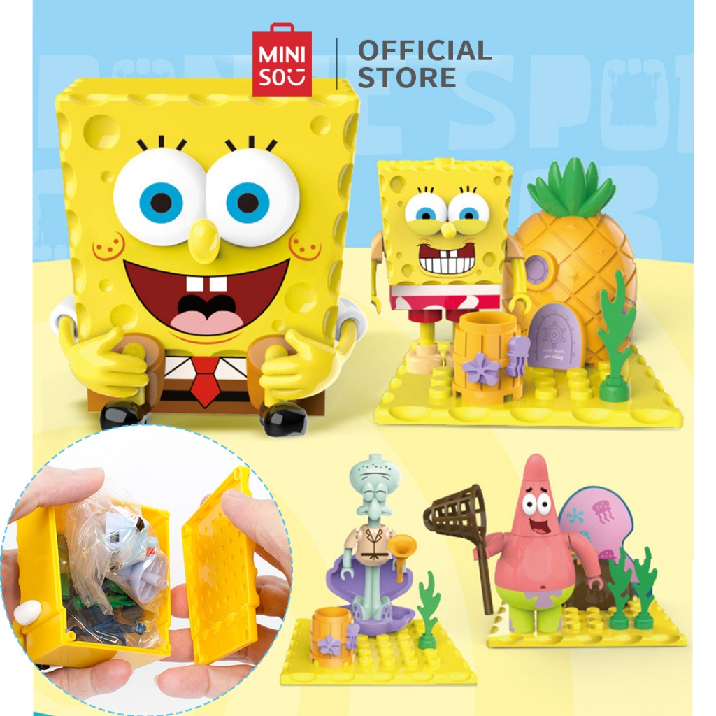 Miniso x SpongeBob SquarePants Product Blind Box Building Blocks In ...